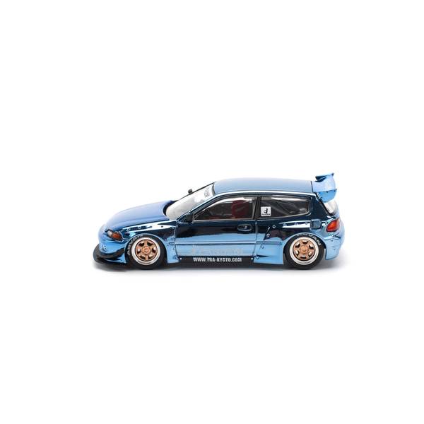 1月予約】POP RACE 1/64 ホンダ パンデム シビック EG6 ブルー