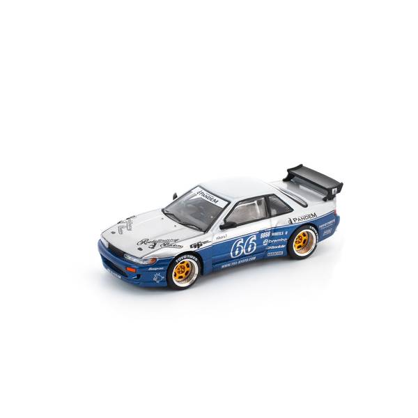 【12月予約】POP RACE 1/64 ニッサン パンデム シルビア S13 ムーンテックブルー 完成品ミニカー PR640264