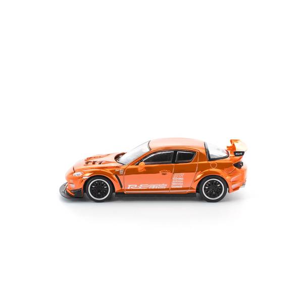 12月予約】POP RACE 1/64 マツダ RX-8 RE雨宮 クロームオレンジ
