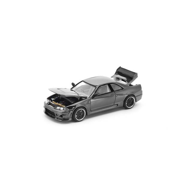 3月予約】POP RACE 1/64 ニッサン R33 GT-R ダーククローム 完成