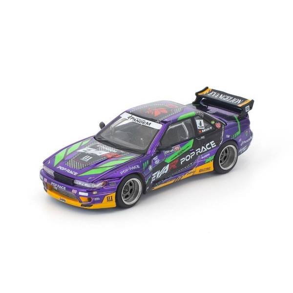 pop race 3台セット 5月予約】POP RACE 1/64 ニッサン エヴァRT初号機 PANDEM S13