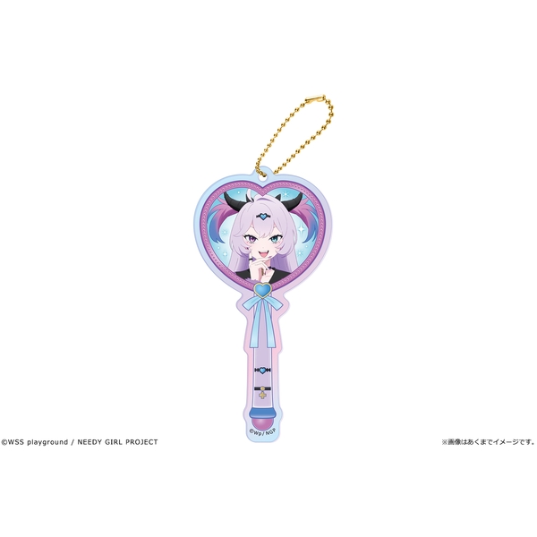 アニメ「NEEDY GIRL OVERDOSE」 オーロラアクリルステッキキーホルダー 04 パープル・ロリポップ