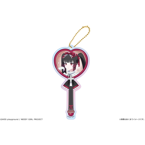 アニメ「NEEDY GIRL OVERDOSE」 オーロラアクリルステッキキーホルダー 05 獄薔薇美血華