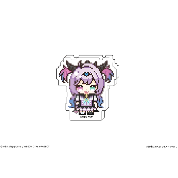 アニメ「NEEDY GIRL OVERDOSE」 kawabit アクリルブロックフィギュア 04 パープル・ロリポップ
