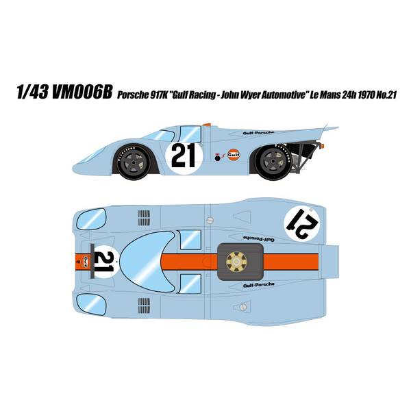 3月予約】ヴィジョン 1/43 ポルシェ 917K ガルフレーシング J.W.