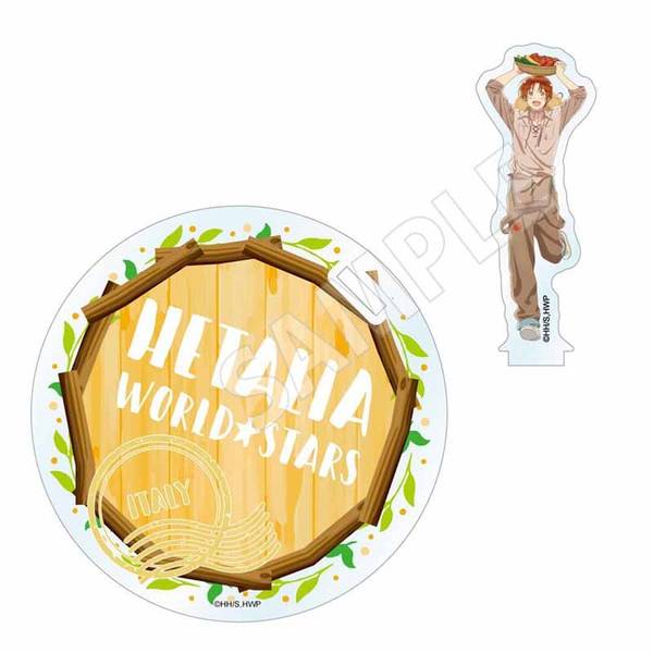 【1月予約】アニメ「ヘタリア World★Stars」 収穫祭 アクリルスタンドコースター イタリア キャラグッズ 4570111218541