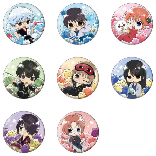 【4月予約】銀魂 こんぺいとう グリッター缶バッジ 8個入BOX キャラグッズ 4570111239850