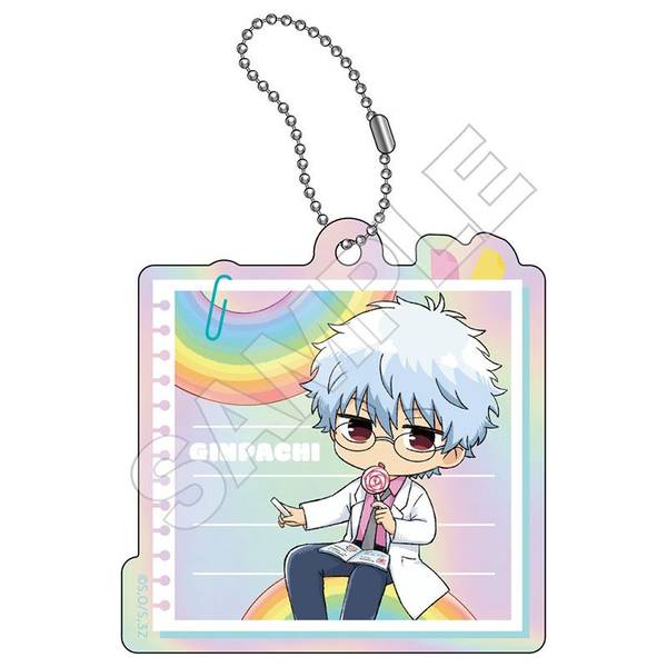 【6月予約】3年Z組銀八先生 虹 オーロラアクリルキーチェーン 坂田銀八 キャラグッズ 4570111251180