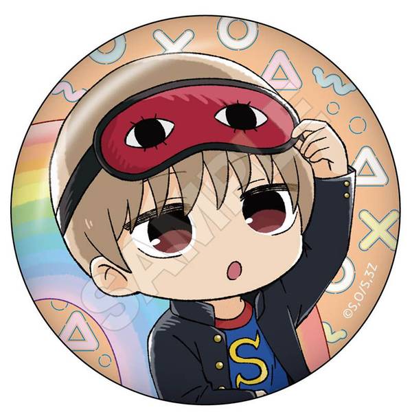 3年Z組銀八先生 虹 グリッター缶バッジ 9個入BOX