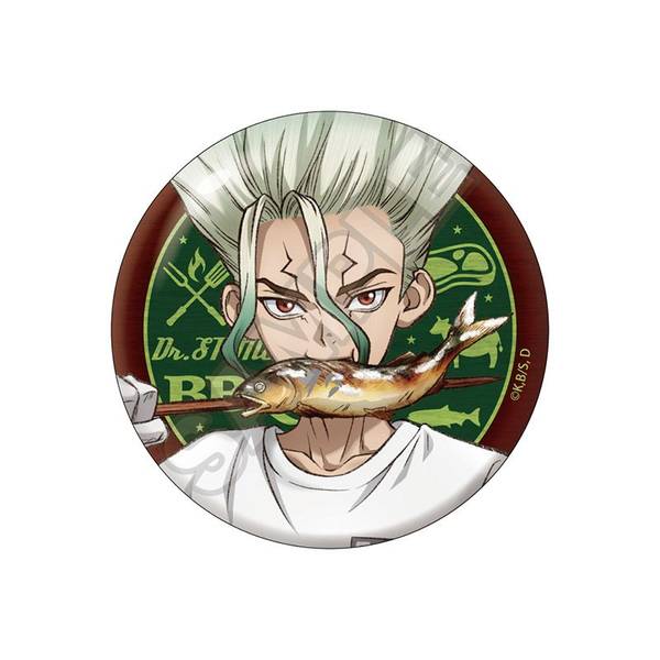 Dr.STONE BBQ 缶バッジ あさぎり ゲン 6点