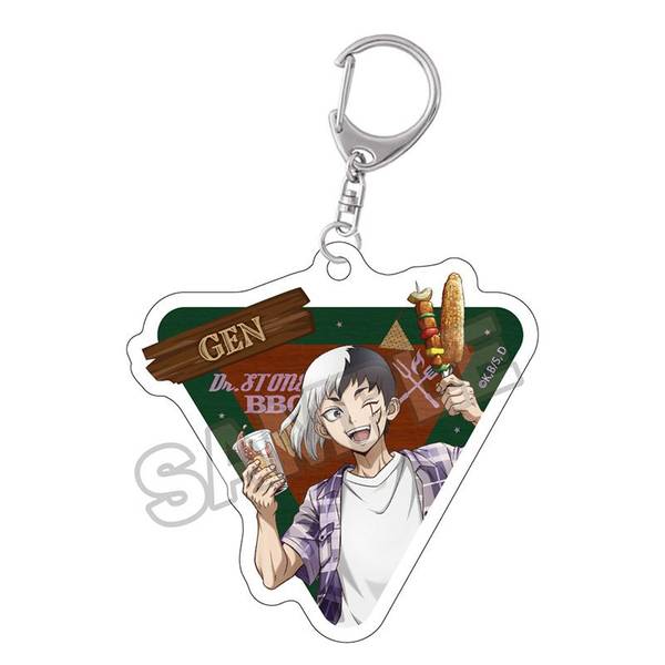 【9月予約】Dr.STONE バーベキュー アクリルキーチェーン あさぎりゲン キャラグッズ 4570111256437