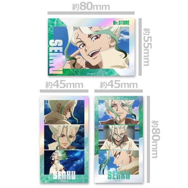 Dr.STONE Amocafe 石神千空 ビジュアルカード ホロ 11枚 Dr.STONE 石神千空 純喫茶 ビジュアルカード AMOCAFE 2枚セット