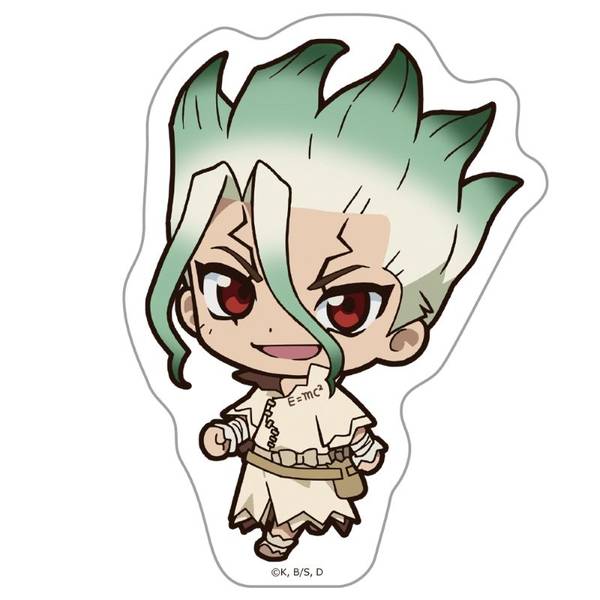 【10月予約】Ｄｒ．ＳＴＯＮＥ ついてっくダイカットステッカー 石神千空 キャラグッズ 4570180126907