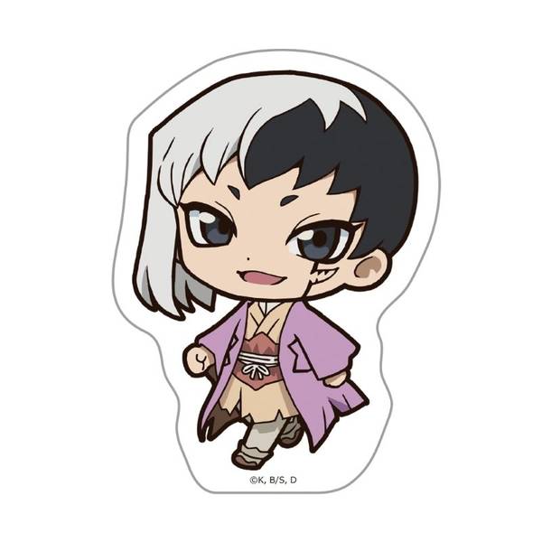 【10月予約】Ｄｒ．ＳＴＯＮＥ ついてっくダイカットステッカー あさぎりゲン キャラグッズ 4570180126914