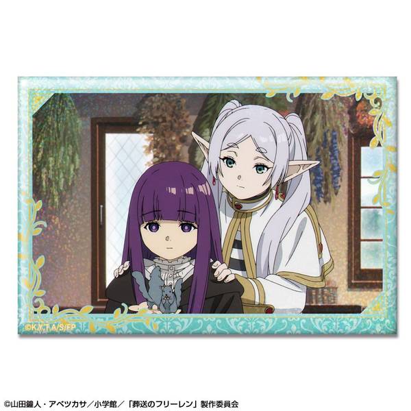 【4月予約】TVアニメ「葬送のフリーレン」 ホログラム缶バッジ デザイン24(フリーレン&フェルン/A) キャラグッズ HBAN-F001-m24