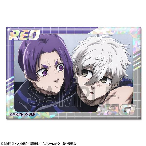 【4月予約】劇場版 ブルーロック -EPISODE 凪- ホログラム缶バッジ デザイン38(凪 誠士郎&御影玲王/B) キャラグッズ HBAN-B004-m38