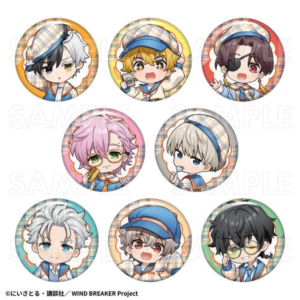 【7月予約】TVアニメ「WIND BREAKER」[チェックセーラー]トレーディング缶バッジ 8個入BOX キャラグッズ 4571609123965