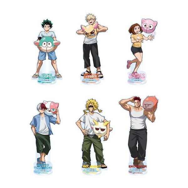 ヒロアカ　エンデヴァー　アニマルビーチボール　缶バッジ　まとめ売り　バラ売り可 僕のヒーローアカデミア アクリルスタンド アニマルビーチボール