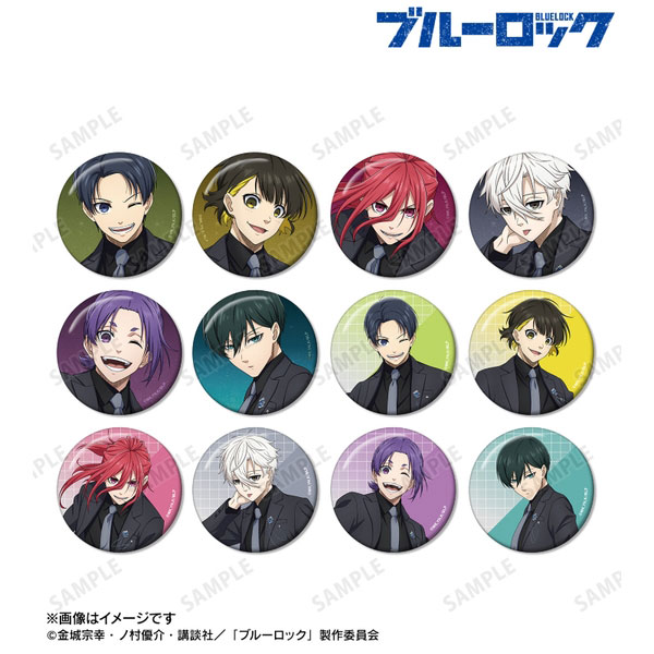 TVアニメ『ブルーロック』描き下ろし スーツモデルver. トレーディング缶バッジ 12個入BOX キャラグッズ 4571622720318 【在庫品】