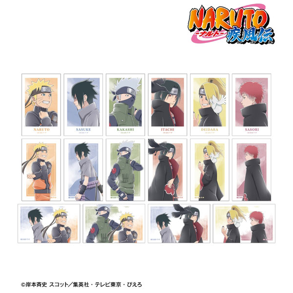 【4月予約】NARUTO-ナルト- 疾風伝描き下ろし 歩みver. トレーディングイラストシート 16個入BOX キャラグッズ 4571622843055