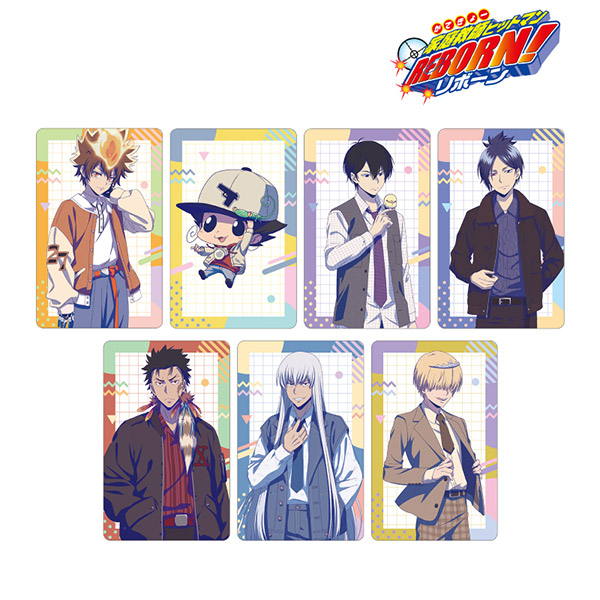 【4月予約】家庭教師ヒットマンREBORN!描き下ろし レトロポップver. トレーディングプラスチックカード 7個入BOX キャラグッズ 4571622848326