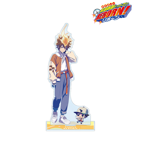 【4月予約】家庭教師ヒットマンREBORN!描き下ろし 沢田 綱吉&リボーン レトロポップver. BIGアクリルスタンド キャラグッズ 4571622848395