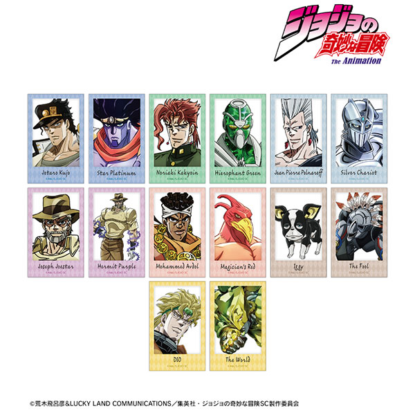 【4月予約】ジョジョの奇妙な冒険 スターダストクルセイダーストレーディングインスタントカメラ風イラストカード 14個入BOX キャラグッズ 4571622858752