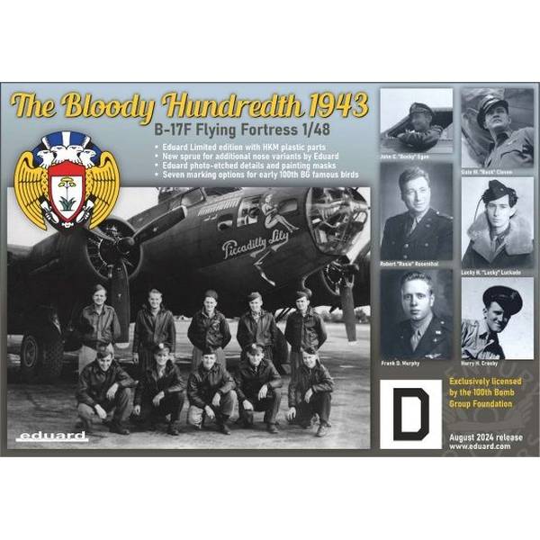 1/48 血の第100爆撃大隊 1943年 B-17F リミテッドエディション 血の第100爆撃大隊 1943年」 B-17F リミテッドエディション