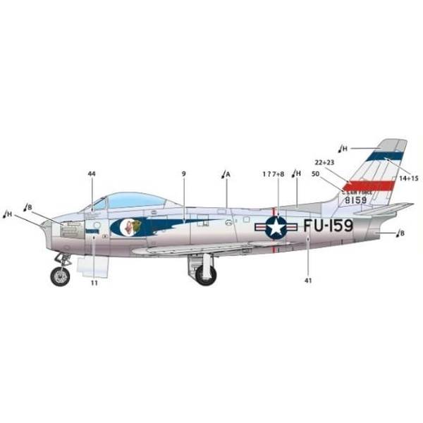 クリアープロップ！ 1/48 F-86A セイバー スケールモデル CPU4824