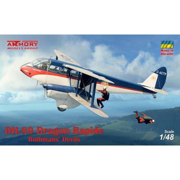 【8月予約】アーモリー 1/48 デ・ハビランド DH.89 ドラゴン・ラピード "ロスマンズ・デビルズ" スケールモデル AMR48014