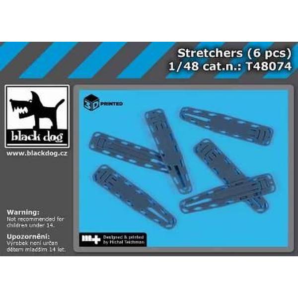 【2月予約】ブラックドッグ 1/48 担架 (6個入り) 模型用グッズ HAUT48074