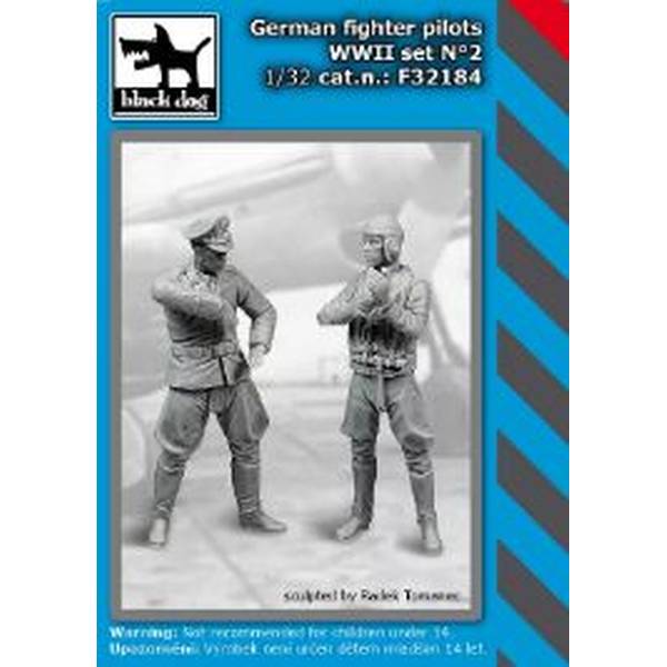 【2月予約】ブラックドッグ 1/32 WW.II ドイツ戦闘機パイロットセット No.2 (HAUF32182 & HAUF32183) スケールモデル HAUF32184