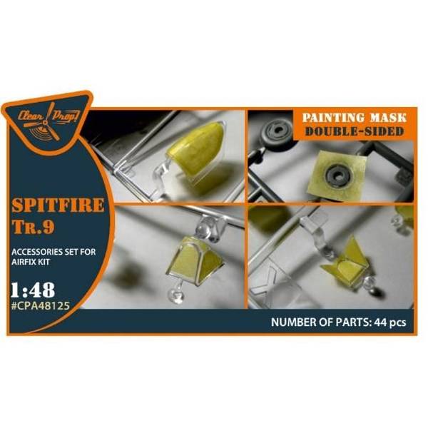 【3月予約】クリアープロップ！ 1/48 スピットファイア TR.9 両面マスクシール (エアフィックス用) 模型用グッズ CPUA48125