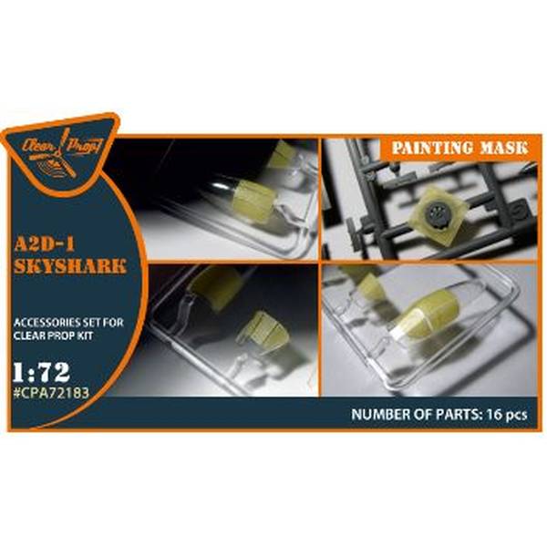 【3月予約】クリアープロップ！ 1/72 A2D-1 スカイシャーク 塗装マスクシール (クリアープロップ！用) 模型用グッズ CPUA72183