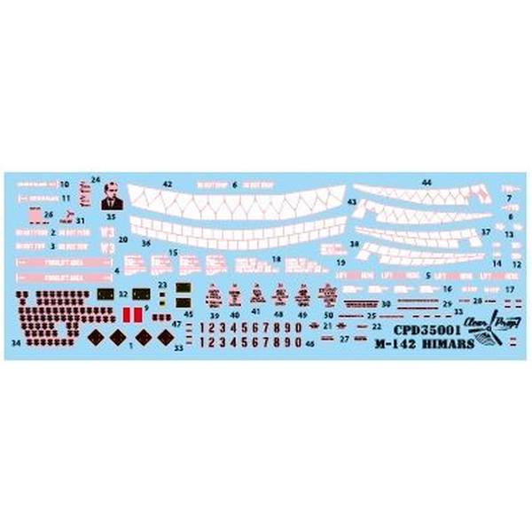 【3月予約】クリアープロップ！ 1/35 M142 HIMARS 高機動ロケット砲 システム ウクライナ軍デカール 模型用グッズ CPUD35001