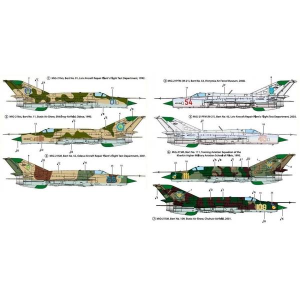 【3月予約】クリアープロップ！ 1/48 MiG-21 ウクライナ軍デカール 模型用グッズ CPUD48005