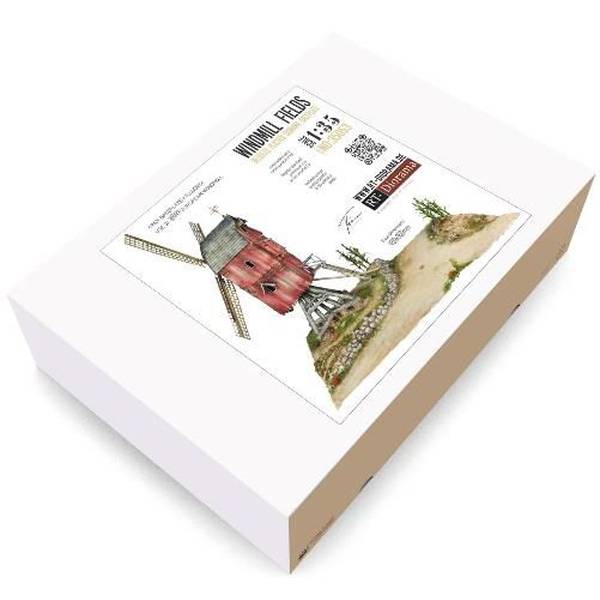 【2月予約】RTディオラマ 1/35 風車のある風景 (ベースプレートのみ) 模型用グッズ RTD35053