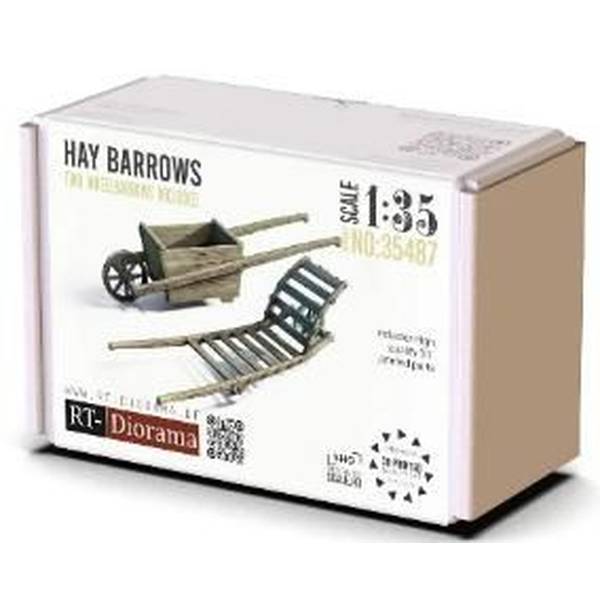 【2月予約】RTディオラマ 1/35 運搬用一輪車 (2種セット) 模型用グッズ RTD35487