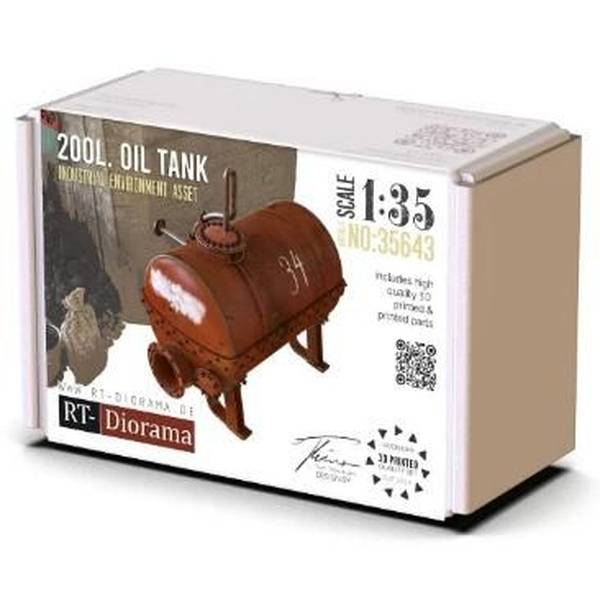 【2月予約】RTディオラマ 1/35 200L オイルタンク 模型用グッズ RTD35643
