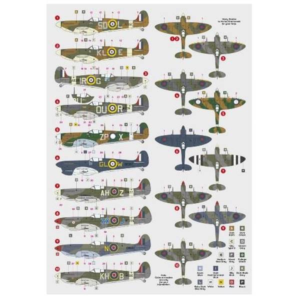 【3月予約】DKデカールズ 1/72 スピットファイア エーセス パート3 デカール 模型用グッズ DKD72128