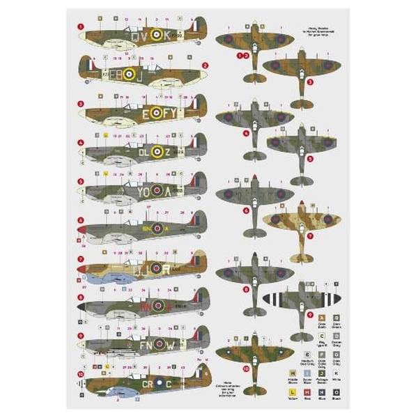 【3月予約】DKデカールズ 1/72 スピットファイア エーセス パート4 デカール 模型用グッズ DKD72129