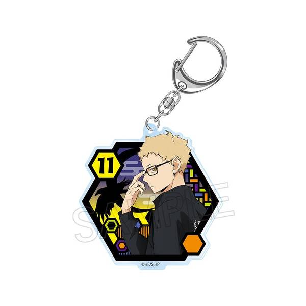 【5月予約】ハイキュー!! 切り絵シリーズ アクリルキーホルダー vol.2 月島蛍 キャラグッズ 4571653532379