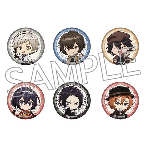 【6月予約】文豪ストレイドッグス デフォルメ缶バッジ @\500×6 単品JAN:4571653536483 キャラグッズ 4571653536490