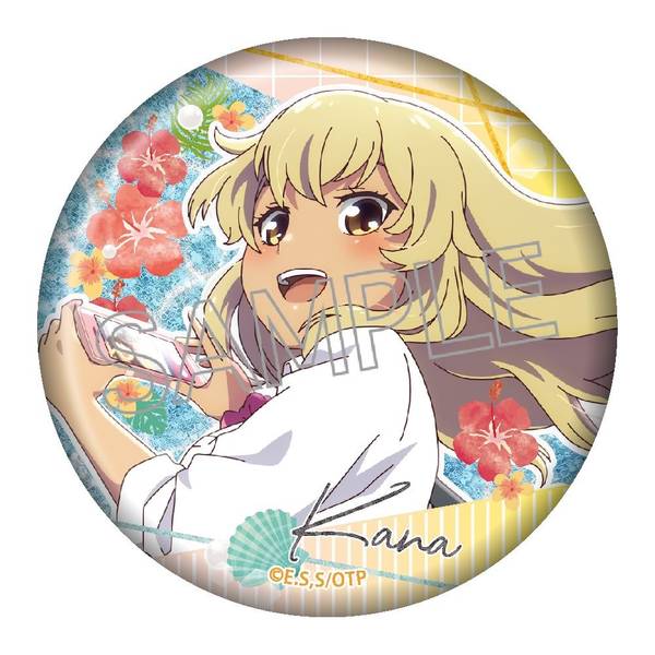 【5月予約】沖縄で好きになったが方言すぎてツラすぎる キラキラ缶バッジ 比嘉夏菜 キャラグッズ 4571653538449
