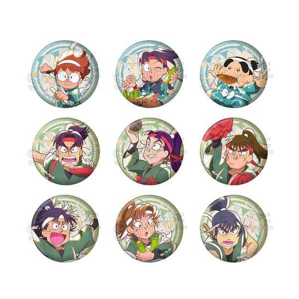 矢 新名有 缶バッジ 11点 3年Z組銀八先生 虹 グリッター缶バッジ 9個入BOX