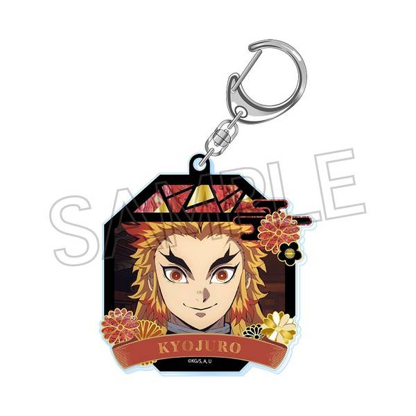 【7月予約】鬼滅の刃 螺鈿風シリーズ アクリルキーホルダー Vol.4 煉獄杏寿郎 キャラグッズ 4571653541548