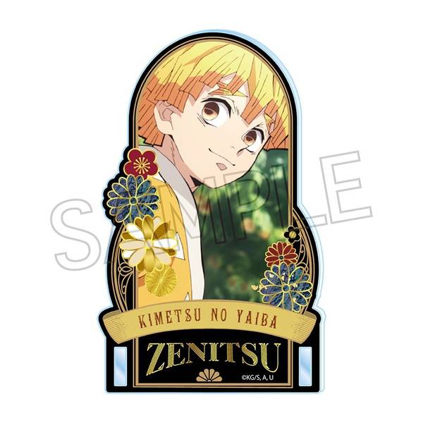 鬼滅の刃　善逸　缶バッジ　アクリルスタンド　ポストカード　17点セット 販売グッズ / テレビアニメ「鬼滅の刃」無限列車編・遊郭編