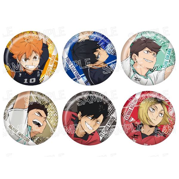 【8月予約】ハイキュー!! シャインシリーズ キラキラ缶バッジ 6個入BOX キャラグッズ 4571653542743