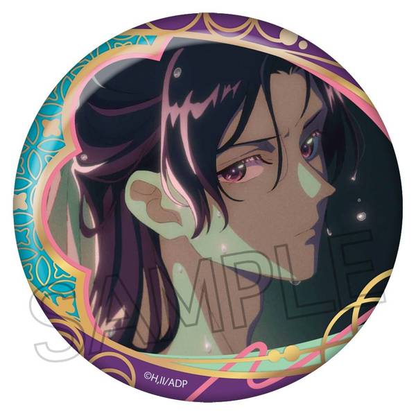 【8月予約】薬屋のひとりごと 和紙風箔押し缶バッジ 壬氏A(紫) キャラグッズ 4571653542965