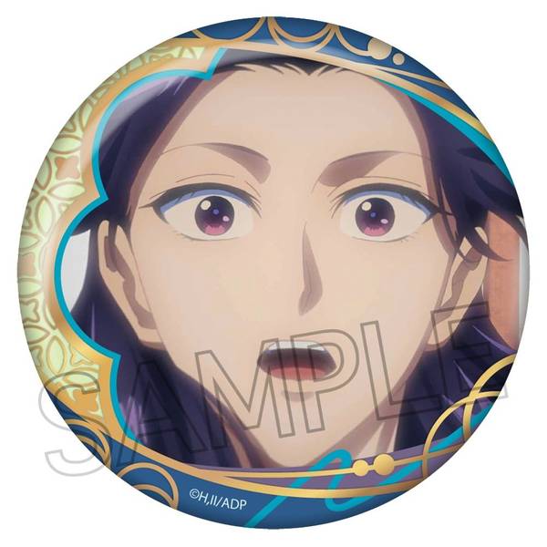 【8月予約】薬屋のひとりごと 和紙風箔押し缶バッジ 壬氏B(紺) キャラグッズ 4571653542972